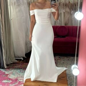 Sincerity by Justin Alexander Style 44295 Wedding Dress - Ivory Crepe